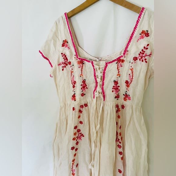 $300 NWOT Anthropologie Tach Raffaella Floral Midi Dress L - Picture 5 of 10